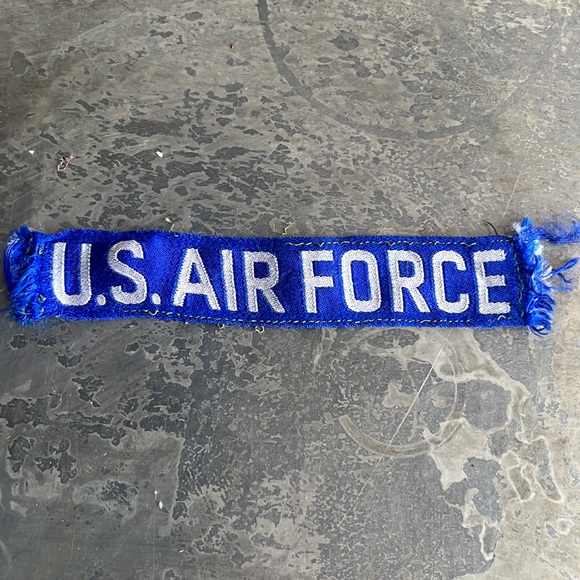 U.S. AIR FORCE blue tape patch, vintage - Picture 1 of 9
